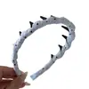 Pente de Dentes de Bolinhas Estilo Francês Fita de Cabelo Alta Simples Versátil Faixa Fixa Doce Delicada Emagrecedor Facial Acessório de Cabelo Modelo Novo