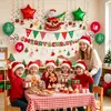 Conjunto de Balões de Natal Transfronteiriço 12 polegadas Balões de Látex Estampados de Natal Caixa de Presente de Natal Balões de Folha de Alumínio para Carro de Viagem