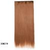 Peruca feminina europeia e americana, extensão de cabelo longo e liso, peça única, cinco clipes, peruca de cabelo com grampo, cortina de cabelo de fibra química, tomada de fábrica