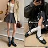 Lujo Ligero Nicho Un-Zapatos con Mary Jane para Mujer Estilo Coreano 2025 Primavera Nuevos Zapatos de Mujer Zapatos de Una Capa Corte Bajo Textura Suave