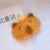 Lã crochê pequeno animal deitado coelho patinho amarelo raposinha amarela porquinho Hello Kitty grampo de cabelo infantil acessórios de cabelo