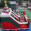 Castillo Inflable de Entretenimiento Temático Navideño, Instalaciones de Diversión Interactivas para Múltiples Personas, Instalaciones para Eventos Temáticos en Plazas de Centros Comerciales
