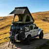 Tenda de Teto Extensível Triangular, Toldo Traseiro Estilo Asa para Proteção Solar e da Chuva, Tecido Poliéster-Algodão Resistente ao Desgaste, Adequado para Uso ao Ar Livre