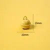 Colgante pequeño de 22 mm color macarrón, accesorio colorido para llavero DIY, decoración para bolso y mascota, material hecho a mano