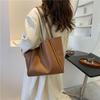 Bolso Simple de Gran Capacidad para Mujer 2021 Otoño e Invierno Nuevo Estilo Coreano Textura Bolso de Hombro Clase Bolso Tote para Viajes