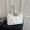 Bolsa Tote de Ombro Único, de Mão, Grande Capacidade, Design Simples e Versátil, com Bolinhas, Moda Verão 2026 de Alto Valor, Transversal