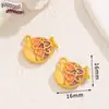 Liga de Gotejamento de Óleo Estilo Chinês Antigo Pulseira Dourada Pulseira Pingente Colar Pingente Acessórios de Joias DIY Material