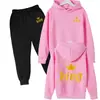 Conjunto de chándal con forro polar para niños y niñas, de otoño e invierno, transfronterizo, conjunto de dos piezas de sudadera para niños, pantalones de chándal de manga larga para niños
