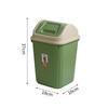 Bote de Basura para Baño Hogar Cocina Sala de Estar Grande Tapa Oscilante Plástico Cesto de Papel Almacenamiento Regalo Venta al Mayoreo Bote de Basura