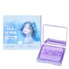 Lifegirls Papel Absorbente de Aceite Suede Refrescante Oceánico Verano Control de Grasa Removedor de Maquillaje Papel de Aceite para Mujeres con Espejo Borla de Polvo