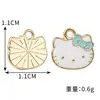 Hello Kitty Colgante Esmaltado de Aleación Charm Colgante para Pulsera DIY Accesorios Colgantes Decorativos para Joyería Bolsos Llaveros
