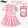 Falda de Fiesta para Niña Traje de Baño para Niña Pequeña Traje de Baño Profesional de Una Pieza para Entrenamiento Traje de Baño con Protección Solar de Secado Rápido para Bebé