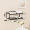 Soporte de almacenamiento para router, estante de pared sin taladro para wifi, decodificador y proyector