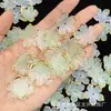24mm gelatina flor de cuenco de cinco pétalos bronceado dos colores hecho a mano diy accesorios para joyería en línea rojo transmisión en vivo suministro en stock
