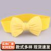 Selante de cintura com laço estilo coreano feminino moderno versátil largo com saia selante de cintura decorativo selante de cintura elástico P8035