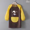 Delantal Especial para Niños, Caligrafía, Pintura, Arte Femenino, Masculino, Mangas Largas, Práctica de Caligrafía, Overol para Estudiantes