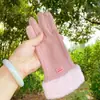 Guantes de Invierno Cálidos Populares para Mujer Transfronterizos para Ciclismo y Conducción, Compatibles con Pantalla Táctil, Forrados de Felpa, Guantes de Algodón para Estudiantes al por Mayor