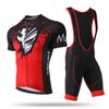 Ropa de ciclismo XINTOWN traje de tirantes cortos traje de tirantes de manga corta de verano nuevo cráneo de hombre