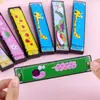 Armónica de Metal para Niños, Instrumento de Viento para Estudiantes de Preescolar y Primaria, 16 Agujeros de Madera, Tipo de Rendimiento Polifónico, Portátil, Regalo