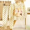 Roupa de Casa Outono e Inverno Conjunto de Pijama Infantil Algodão Puro Roupas de Outono e Calças Pijama de Algodão Pura Roupa de Casa para Meninos e Meninas Atacado