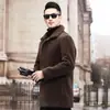 Chaqueta de Lana de Cordero Estilo Nuevo Otoño e Invierno con Cuello Solapa, Abrigo Corto de Cuero Sintético para Hombre, Forro Polar de Lana de Cordero, Engrosado, Cálido, Chaqueta Negra