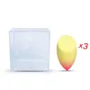 Algodón de maquillaje flocado tipo gota de agua sin látex mini huevo de maquillaje huevo de belleza mini corte oblicuo traje de esponja para polvos tipo calabaza