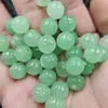 Cuentas de Loto Verde Fruta Jade Cuentas Sueltas Frijol Verde Cuarzo Roca Jade Loto Pulsera Collar Accesorios de Joyería Cuentas Hechas a Mano