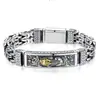 Pulsera de Cadena Doble Paz Tatuaje Dinero Pixiu, Pulsera de Moda Retro Personalizada para Hombre, Joyería Transfronteriza