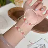 2025 Original Novo Pulseira de Pedra Natural Ágata Tecida à Mão Simples e Versátil Pulseira Trançada Fivela de Segurança