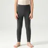 Pantalones térmicos para niños, unisex, ropa interior antibacteriana 7A y que genera calor, leggings forrados de polar, mezcla de lana y seda, pantalones de capa base engrosados, pantalones de otoño a juego para padres e hijos