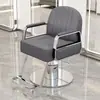 Silla de peluquería para barberías, silla de salón, silla de aseo, silla para cortar el pelo, ajustable y giratoria, reposabrazos de acero inoxidable, silla de barbero