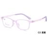 Armazón de Gafas para Niños de Silicona Dividida Suave para la Nariz Patillas de Vidrio Flexibles Aceptable para Personalización con Espejo