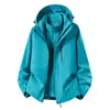 Roupa de trabalho corta-vento e impermeável três em um para outono e inverno, estilo unissex, jaquetas feitas sob medida, atacado