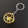 [Jiayi] Llavero de modificación de coche transfronterizo redondo hierba de cinco hojas rueda de loto aleación de zinc accesorios metal