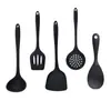 Olla Antiadherente de Grado Alimenticio Espátula Especial Juego de Silicona Resistente a Altas Temperaturas con Espátula de Silicona Casera Colador Cuchara para Sopa Utensilios de Cocina