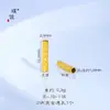 Puzuo Retenção Forte de Cor Ouro Brilhante 24K Corte Brilhante Flor Cortada Tubo Reto Olho de Gato Ágata Colar Simples Camadas Moderno Versátil
