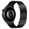 Compatível com pulseira de aço azul Huawei Watch 5m 06-linha duas seções Milanesa dupla magnética Watch5 pulseira de botão de pressão