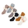 WLK519 pantimedias para niños al por mayor, pantimedias de primavera y otoño de color sólido para bebés, pantimedias de algodón con lazo de encaje para niñas