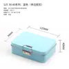 Caja cuadrada de hojalata con cierre para empaque de alimentos de pasteles de copo de nieve y pasteles de piña, caja de hojalata universal para dulces de turrón, personalizable