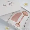 Fábrica de Origen Rodillo de Jade Dedo Tabla Gua Sha Cristal Rosa Cuerno Masaje Set Gua Sha Al por Mayor Portátil