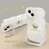 Adecuado para funda de teléfono Apple 16 Pro Max, soporte dual para iPhone 15, 17 pintura al óleo coco, 13 silicona, 14 cubierta protectora
