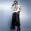 Roupas Modernas para Crianças de Street Dance Conjunto Camisa Sem Manga Estilosa e Bonita Roupas de Performance para Meninos e Crianças Hiphop Roupas de Performance de Rua