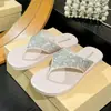 Gaomeilun Wooohu Moda Europeia e Americana Transfronteiriça Chinelo Impermeável Feminino Brilhante com Diamante de Alto Padrão