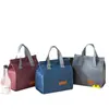 Bolsa Bento Catiônica Portátil para Trabalho Escola Bolsa de Almoço Impermeável Resistente ao Desgaste Grande Capacidade Armazenamento Grande para Almoço Bolsa de Gelo