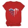 Amazon ebay estação independente nova aeronave amor gola redonda manga curta transfronteiriça moda europeia e americana feminina camiseta