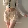 Correndo para a Saia * Lolita Sexy Renda Calças de Segurança Verão Feminino Cintura Média Puro Desejo Forro para Evitar Brilho Meninas