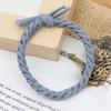 Anillo para el cabello trenzado de color coreano a juego directo de fábrica, cuerda para el cabello gruesa de alta elasticidad, cuerda para el cabello anudada tejida a mano, accesorios para el cabello
