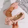 Comercio Exterior Nuevo Tallas Grandes Hebilla Metálica Escote Bajo Zapatos de Una Sola Pieza Mujer 2026 Otoño Superficie de Tela Lazo Perla Cuatro Estaciones Zapatos de Trabajo