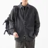 Chaqueta de Mezclilla para Hombre 2026 Primavera y Otoño Corte Holgado Chaqueta Camisa Nueva Versátil Moderna Camisa Casual Americana Venta al por Mayor