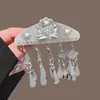 Acessórios de Cabelo Estilo Antigo, Pentes Tradicionais, Pingentes de Prata Étnicos, Franjas, Pentes Hanfu, Ornamentos de Cabelo Suaves para o Dia a Dia, Pares de Pentes